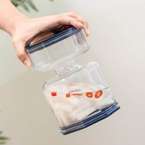 Pickle Jar With Flip Strainer - Alt View
