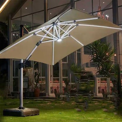 Luxury LED Patio Umbrella With Night Lighting