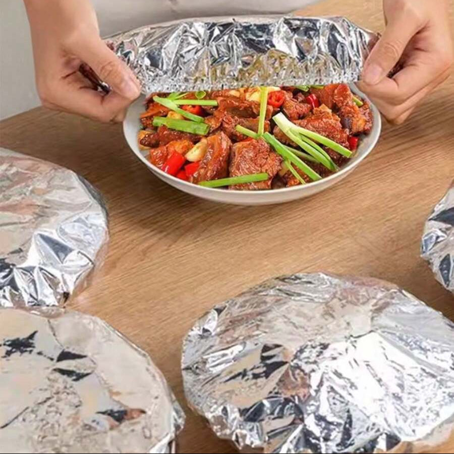 Reusable Aluminium Foil Food Covers (38cm)(10 pcs)