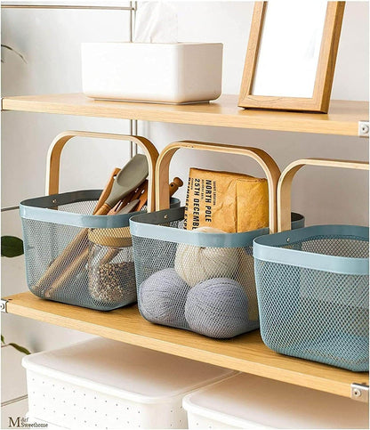 Steel Wire Basket With Handle (Small) - DMC Wholesale