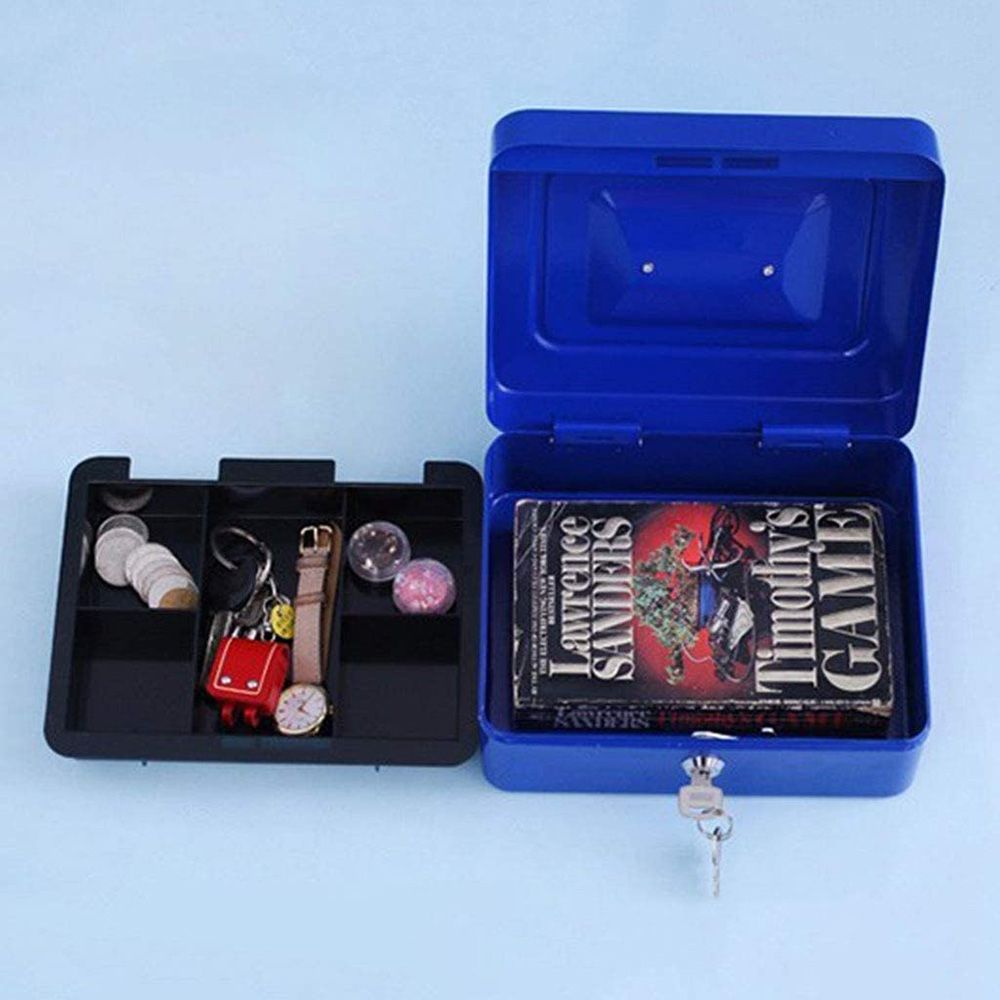 Metal Cash Box (Small)(15x12x7.8cm)