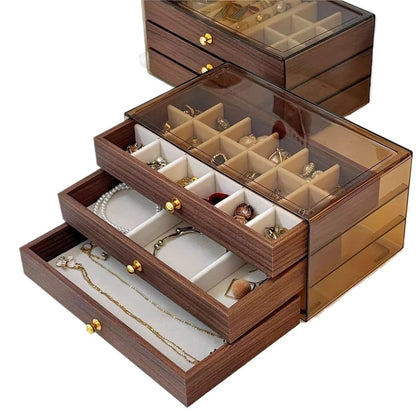 Wooden Jewellery Storage Box (3 Tier)
