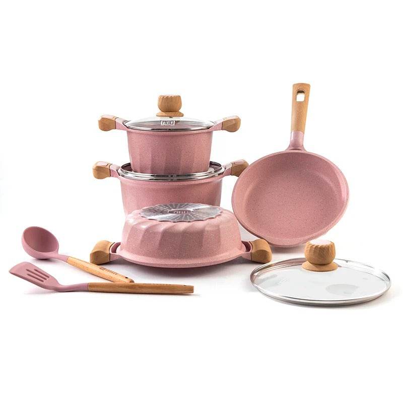 Non-Stick Induction Bottom Cooking Pot Set - DMC Wholesale