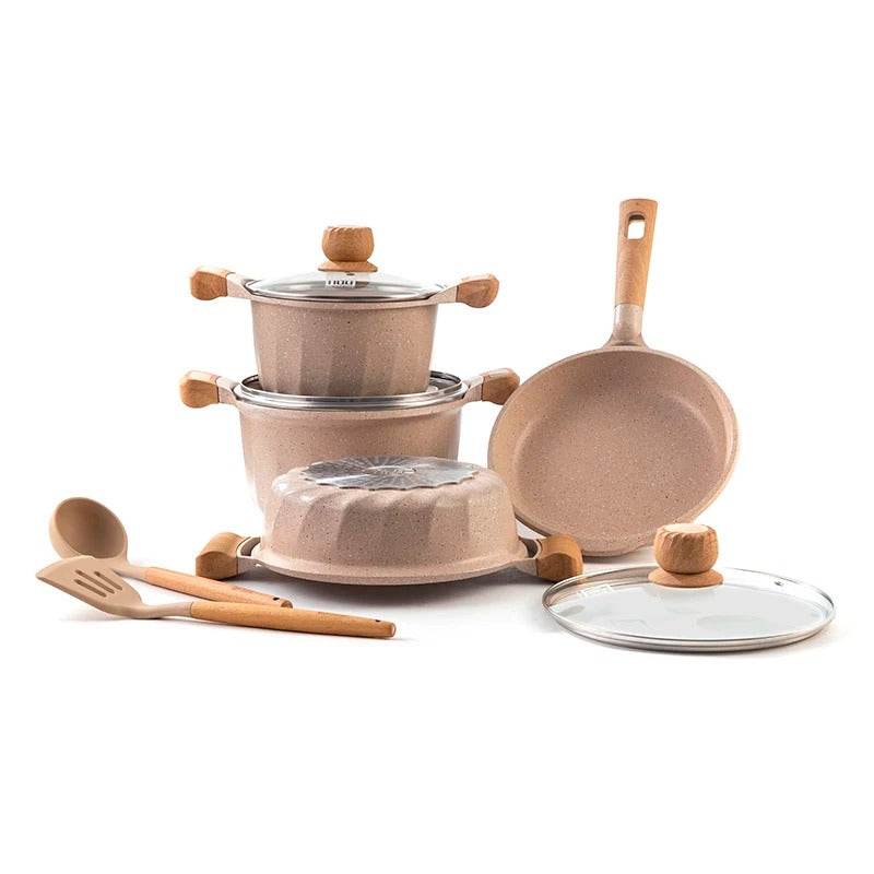Non-Stick Induction Bottom Cooking Pot Set - DMC Wholesale