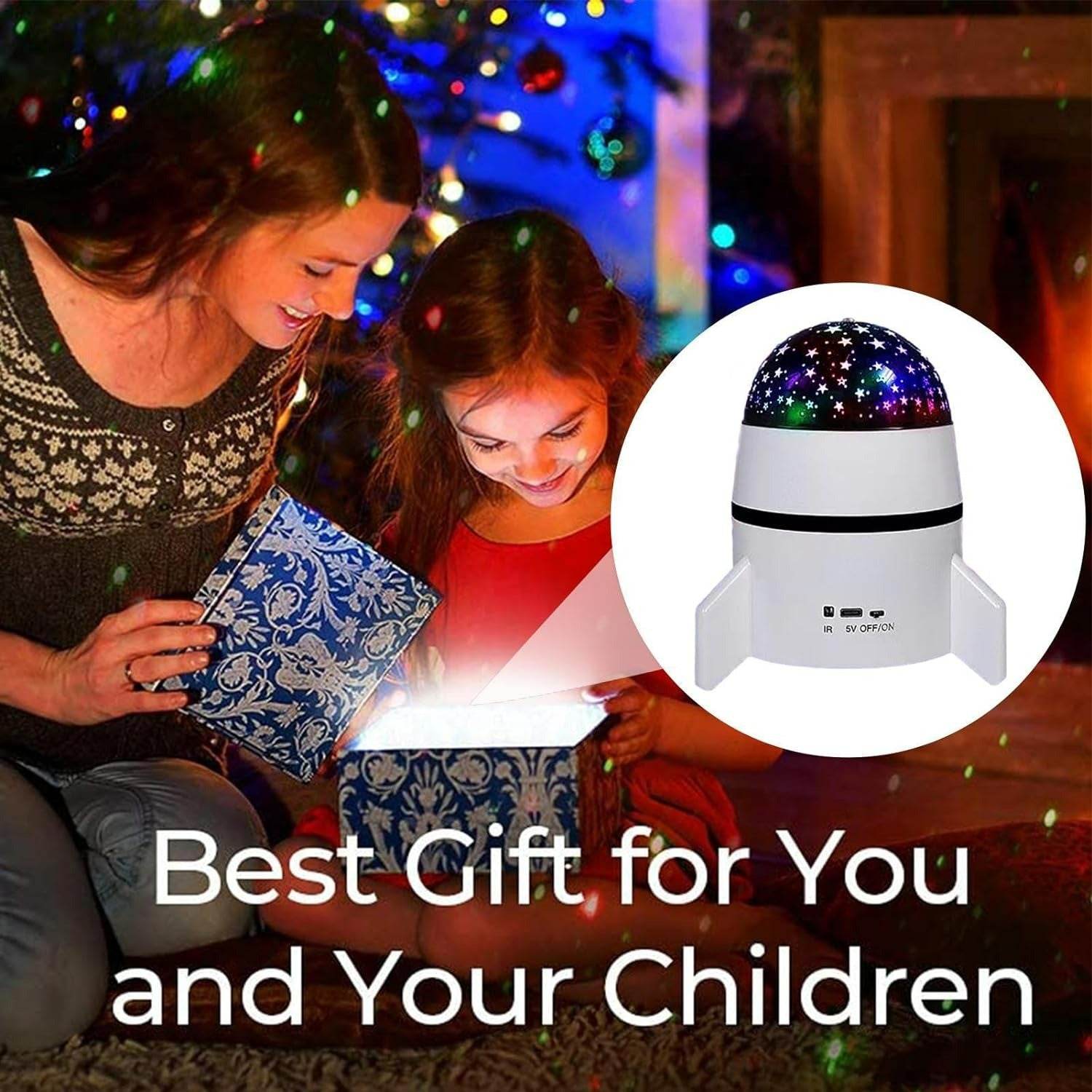 Rotating Magic Rocket Light With Bluetooth Speaker - DMC Wholesale