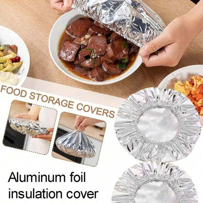 Reusable Aluminium Foil Food Covers (38cm)(10 pcs)