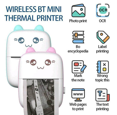 Mini Pocket Wireless Bluetooth Thermal Printers - Alt View