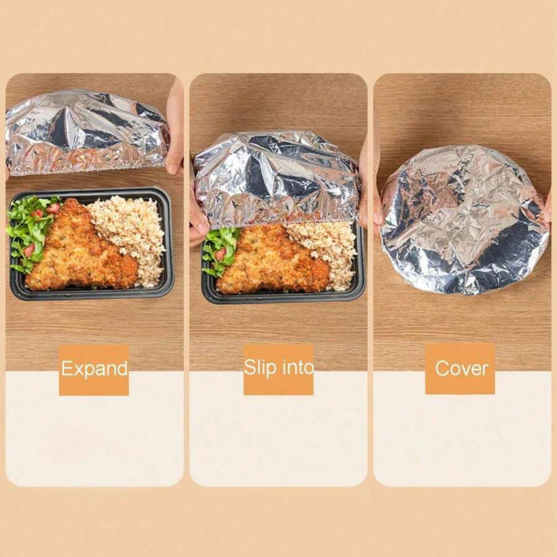 Reusable Aluminium Foil Food Covers (38cm)(10 pcs)