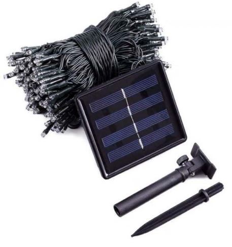 Solar Christmas Fairy Lights (100L)(12M)(Yellow)