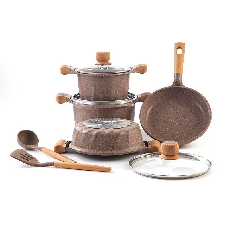 Non-Stick Induction Bottom Cooking Pot Set - DMC Wholesale