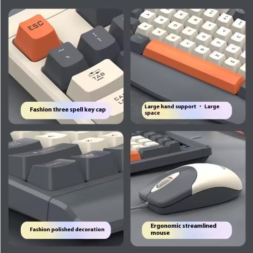 RetroForge Wired Keyboard And Mouse Combo