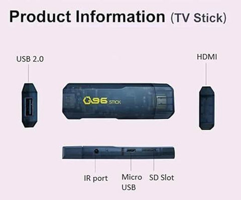 4K Ultra HD TV Stick Wifi For Android (2.4/5G) - Alt View