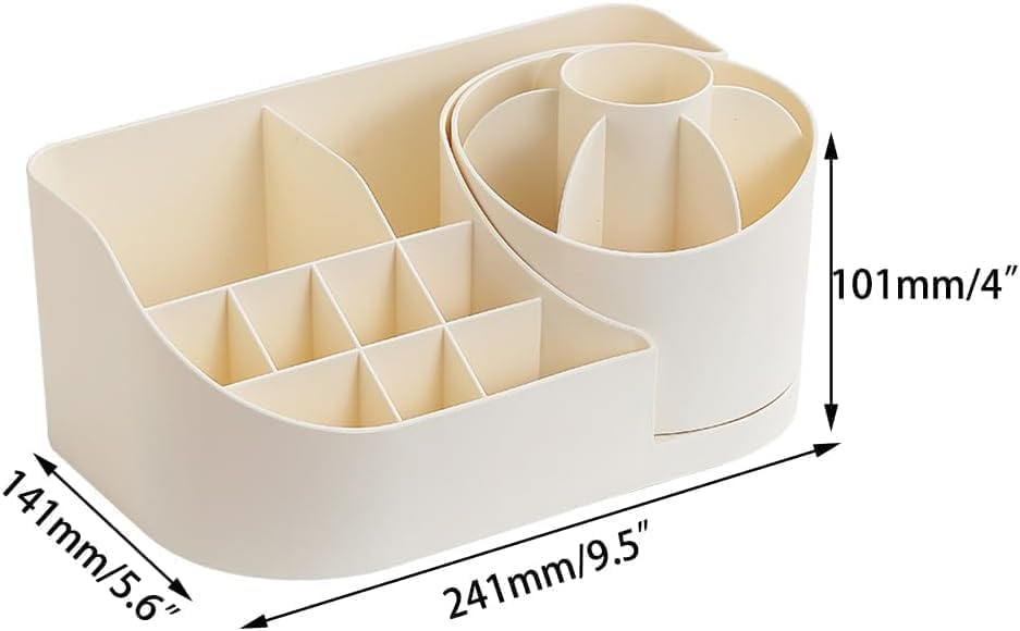 Multi Compartment Plastic Desk Organiser