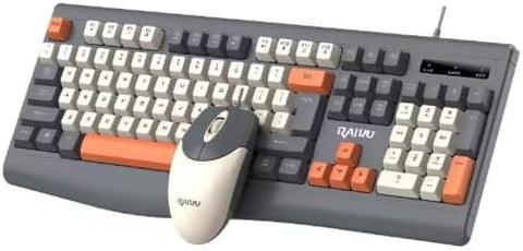 RetroForge Wired Keyboard And Mouse Combo