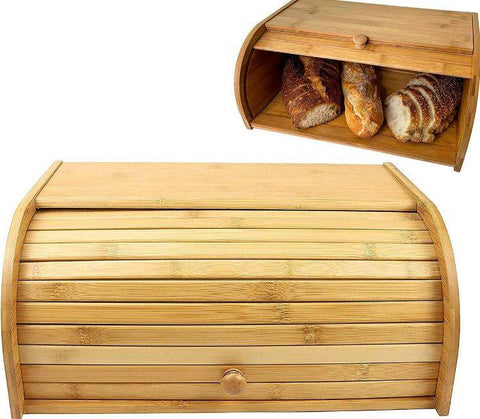 Large Bamboo Bread Bin - Alt View