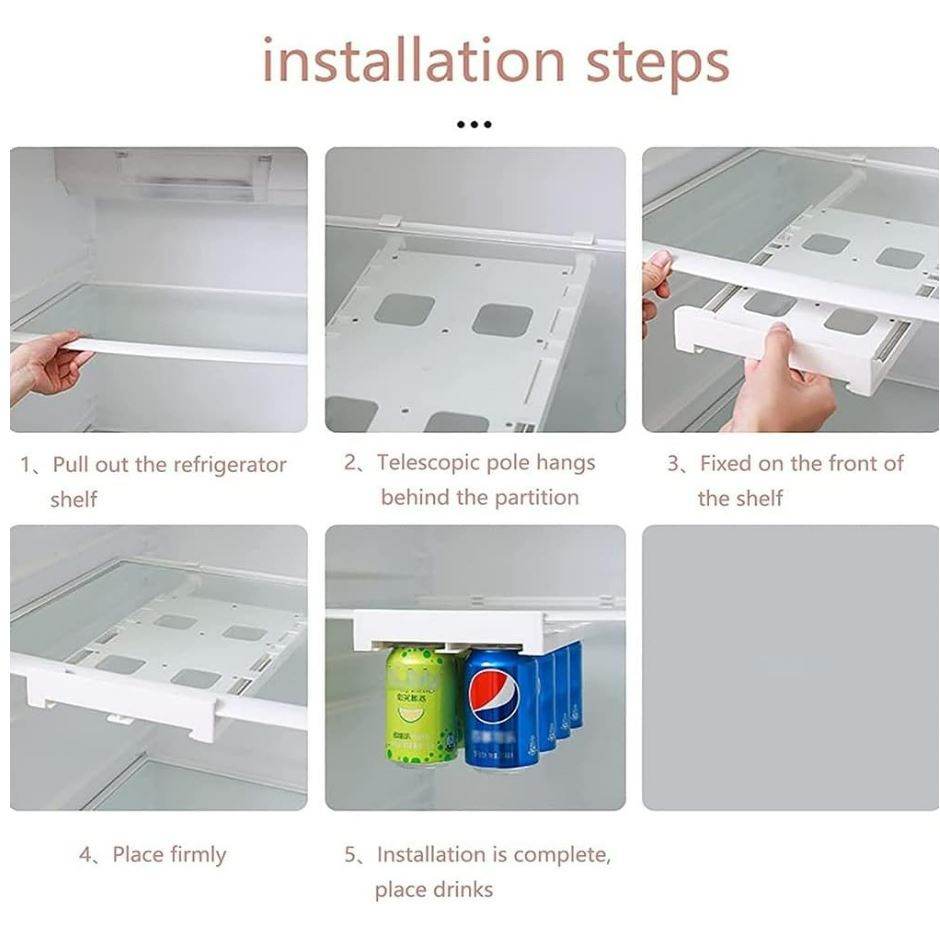Hanging Soda Can Fridge Organiser (1 pcs) - DMC Wholesale