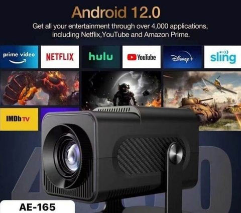 4K Portable Projector With Screen Mirroring - Alt View