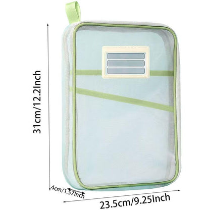 Transparent Mesh Zipper Document Bag (Each)