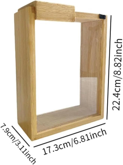 Modern Wooden And Glass Storage Container (Each)