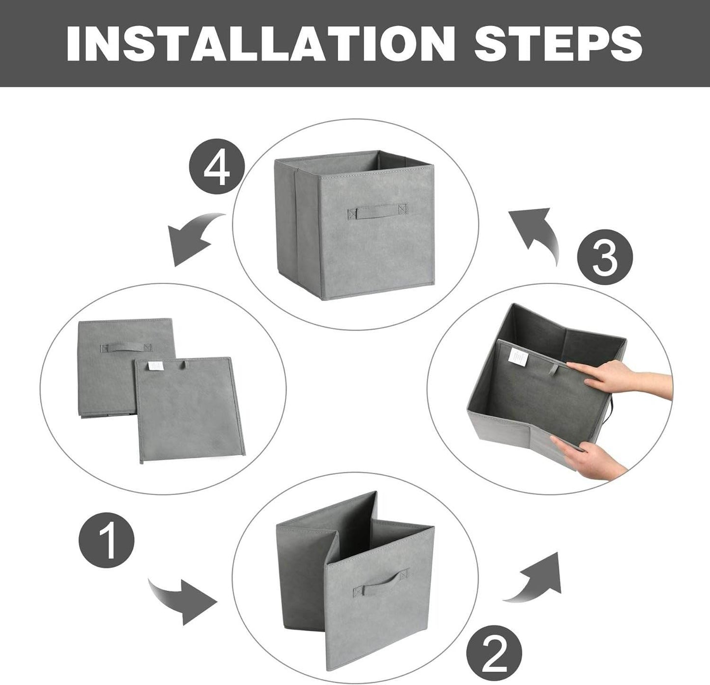 Foldable Cube Storage Bin (Each) - DMC Wholesale
