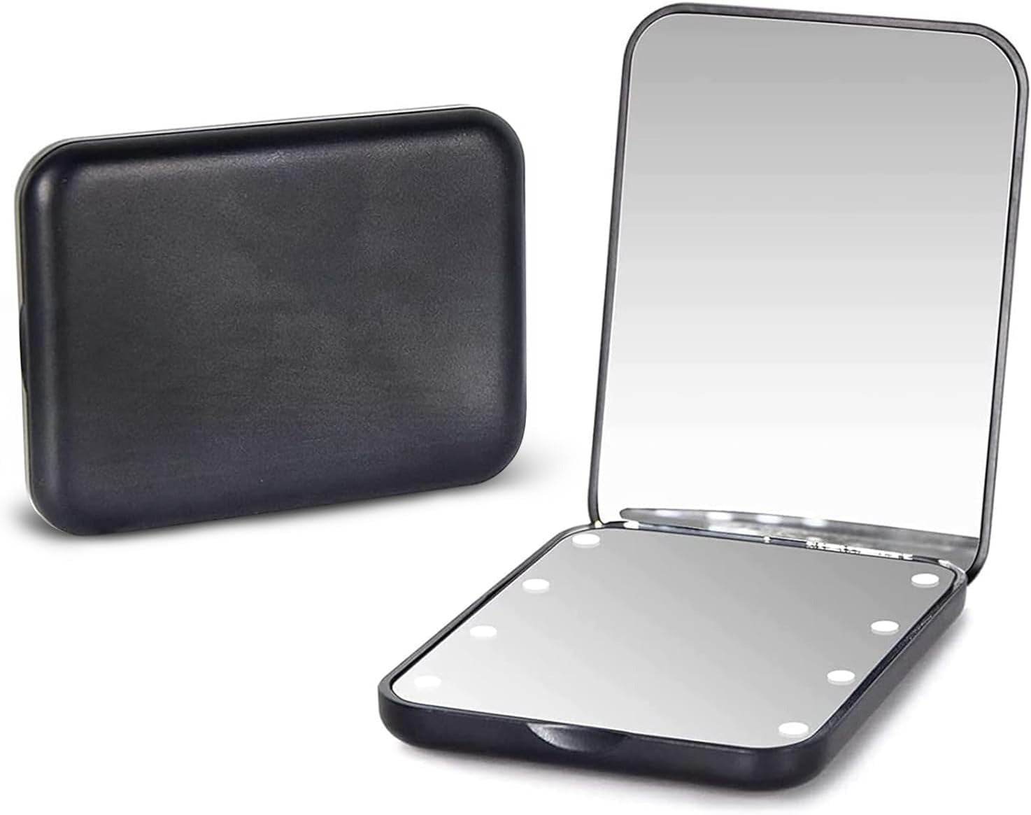 Portable Handheld Foldable Led Light Makeup Mirror - DMC Wholesale