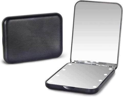 Portable Handheld Foldable Led Light Makeup Mirror - Alt View
