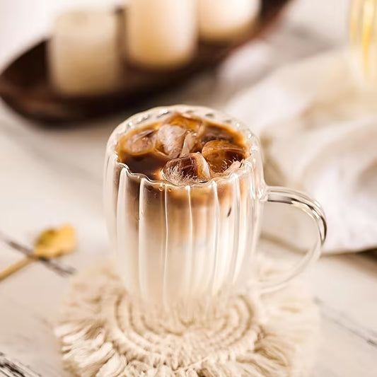 Elegant Clear Glass Cup (350ml)(Each)