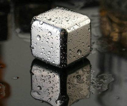 Reusable Stainless Steel Ice Cubes (8 pcs) - DMC Wholesale