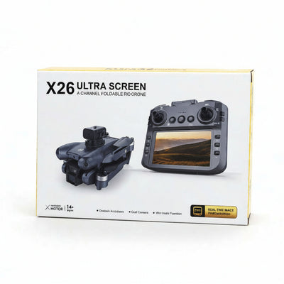 X26 Ultra Screen 4-Channel Foldable RC Drone with 4.3 inch Screen