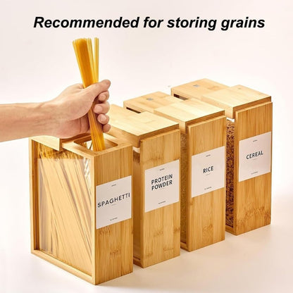 Modern Wooden And Glass Storage Container (Each)