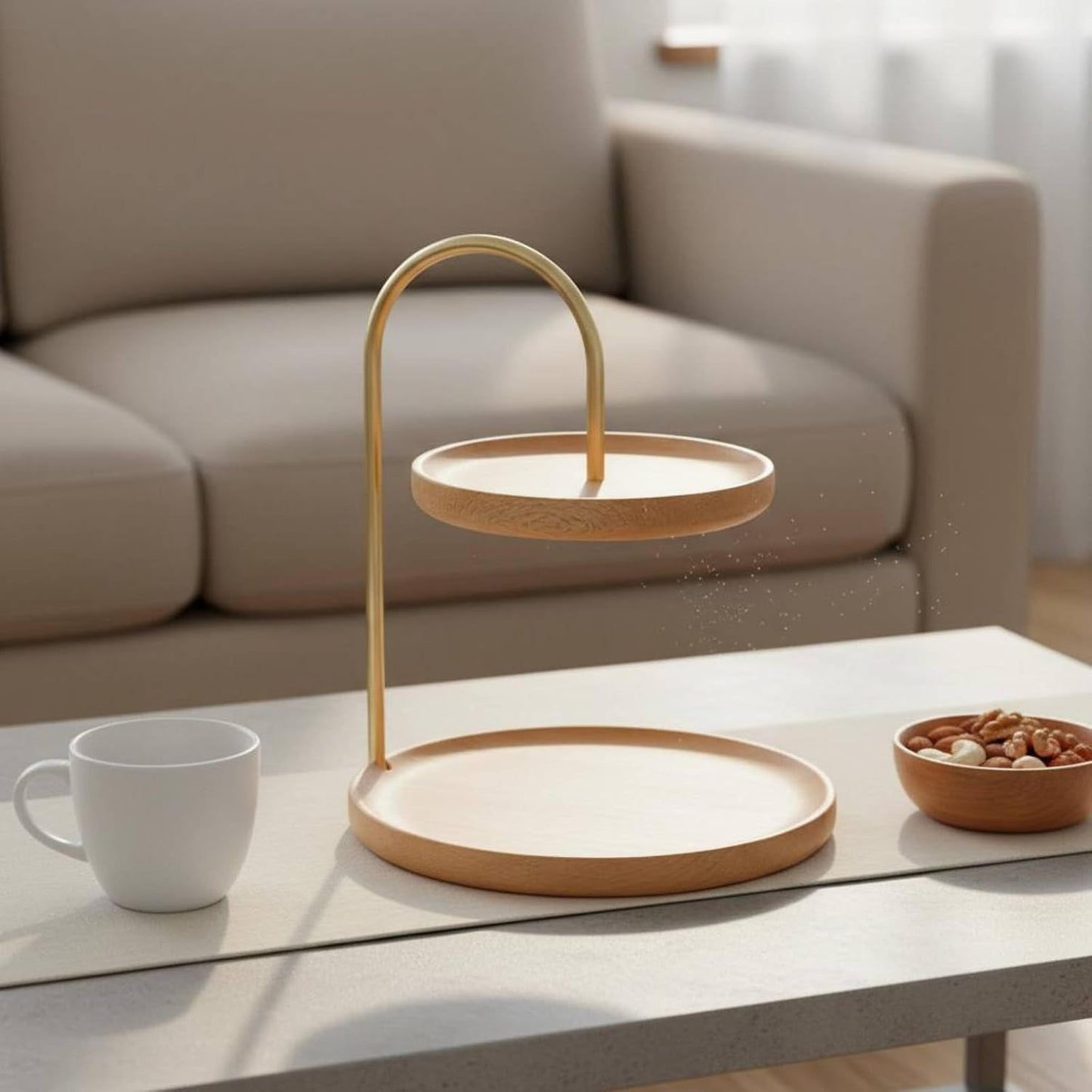 Wooden Serving Stand (2 Tier)