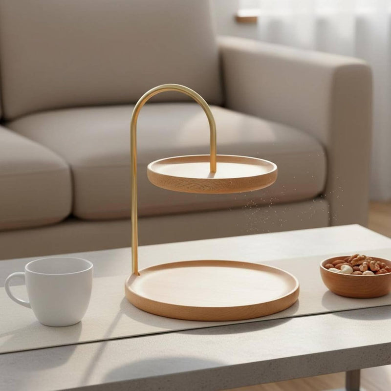 Wooden Serving Stand (2 Tier)