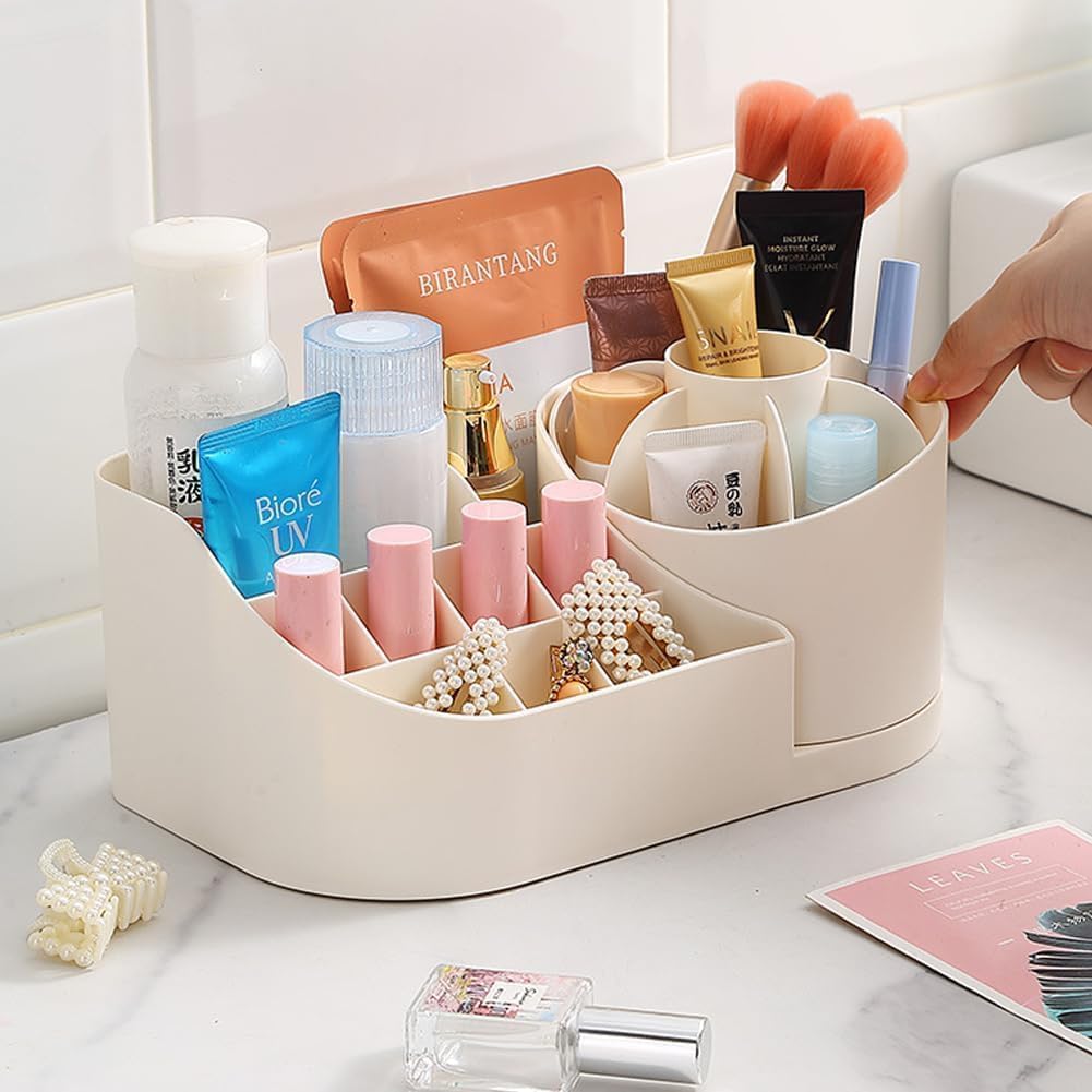 Multi Compartment Plastic Desk Organiser