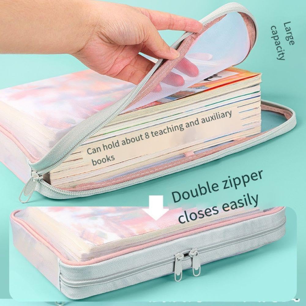 Transparent Mesh Zipper Document Bag (Each)