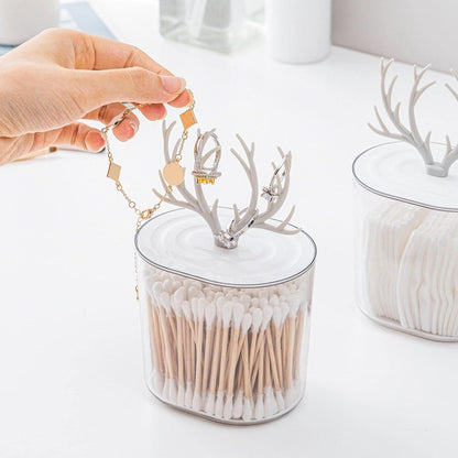 Antlers Cotton Swab Storage Box