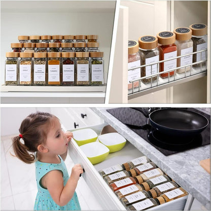 Spice Jar Containers Set (120ml)(24 pcs)