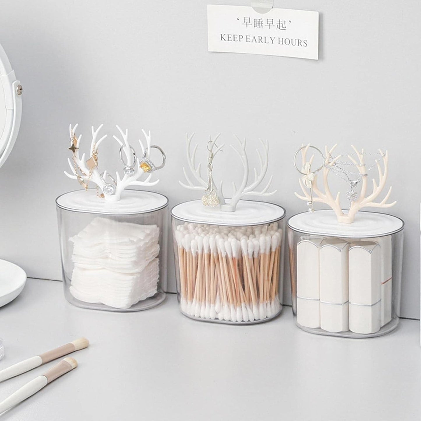 Antlers Cotton Swab Storage Box