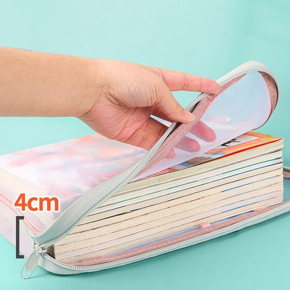 Transparent Mesh Zipper Document Bag (Each)