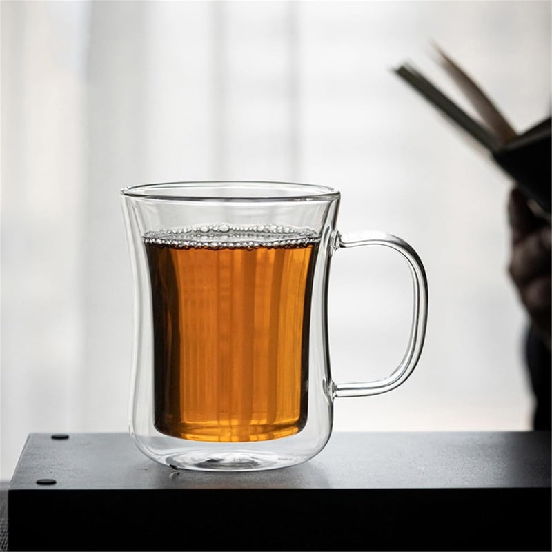 Premium Double Wall Glass Mug (200ml)(Each)