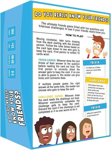 Do You Really Know Your Friends Card Game - Alt View
