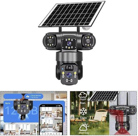 Solar Powered Security Camera (WiFi) - Alt View
