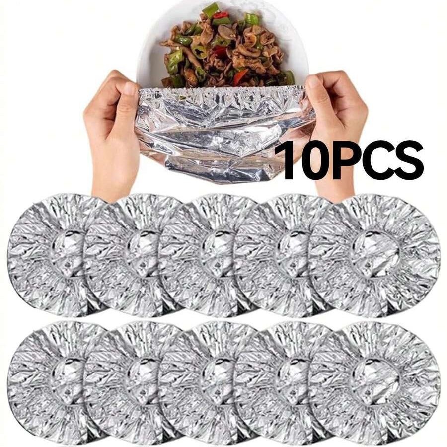 Reusable Aluminium Foil Food Covers (38cm)(10 pcs)