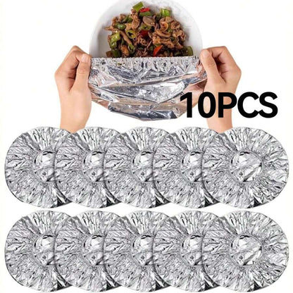 Reusable Aluminium Foil Food Covers (38cm)(10 pcs)
