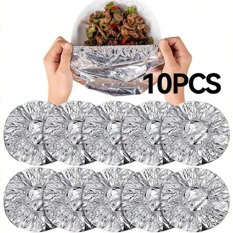 Reusable Aluminium Foil Food Covers (38cm)(10 pcs)