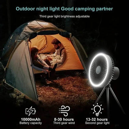 Multifunctional Mini Chargeable Fan With Night Light - DMC Wholesale