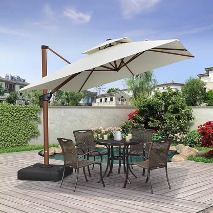 Luxury LED Patio Umbrella With Night Lighting