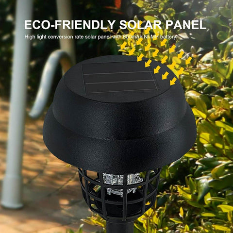 Outdoor Solar Powered Bug Zapper Light - Alt View