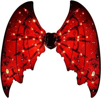 Electric Fairy Wings with LED Lights (Shadow Angel) - Alt View