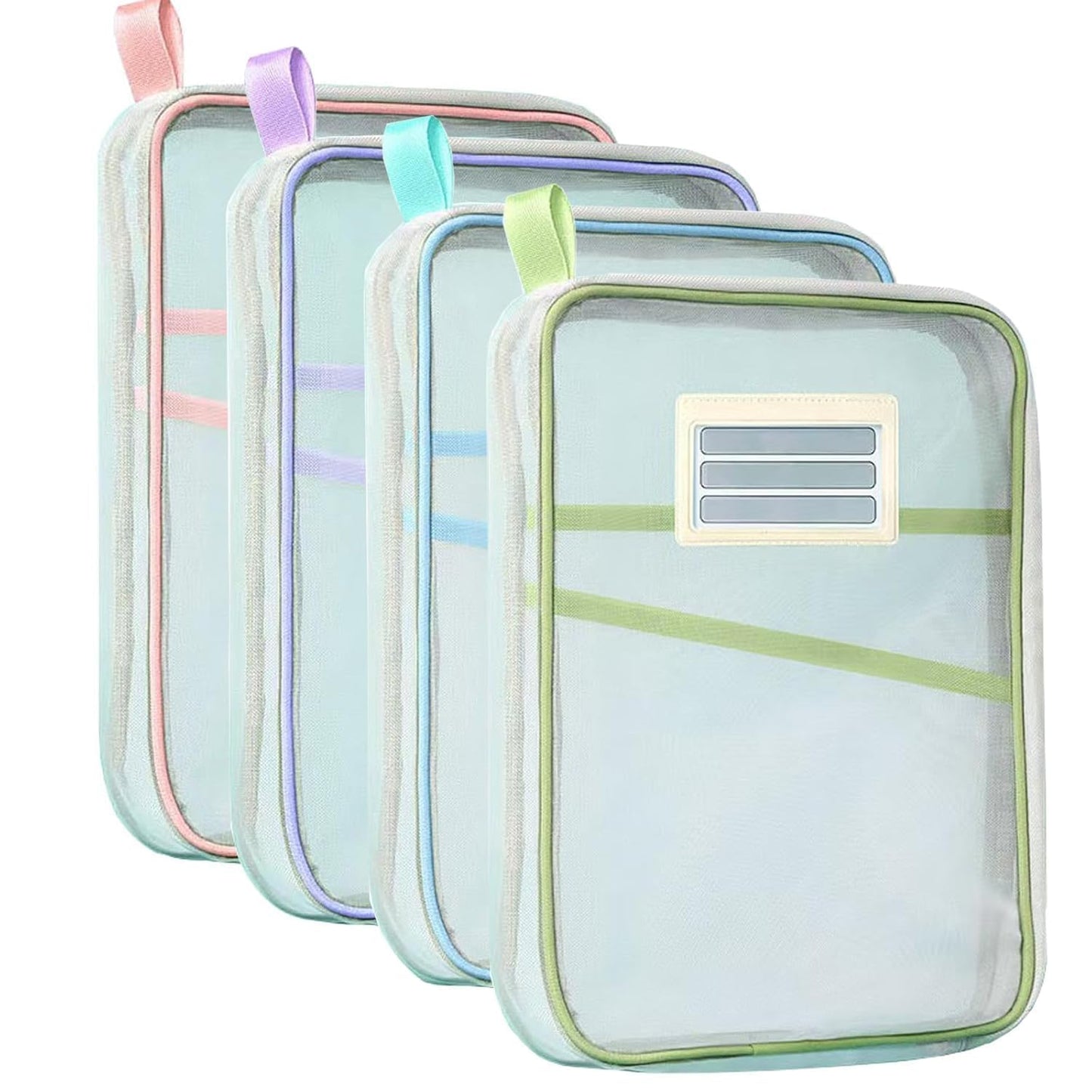 Transparent Mesh Zipper Document Bag (Each)