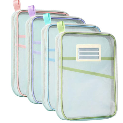 Transparent Mesh Zipper Document Bag (Each)